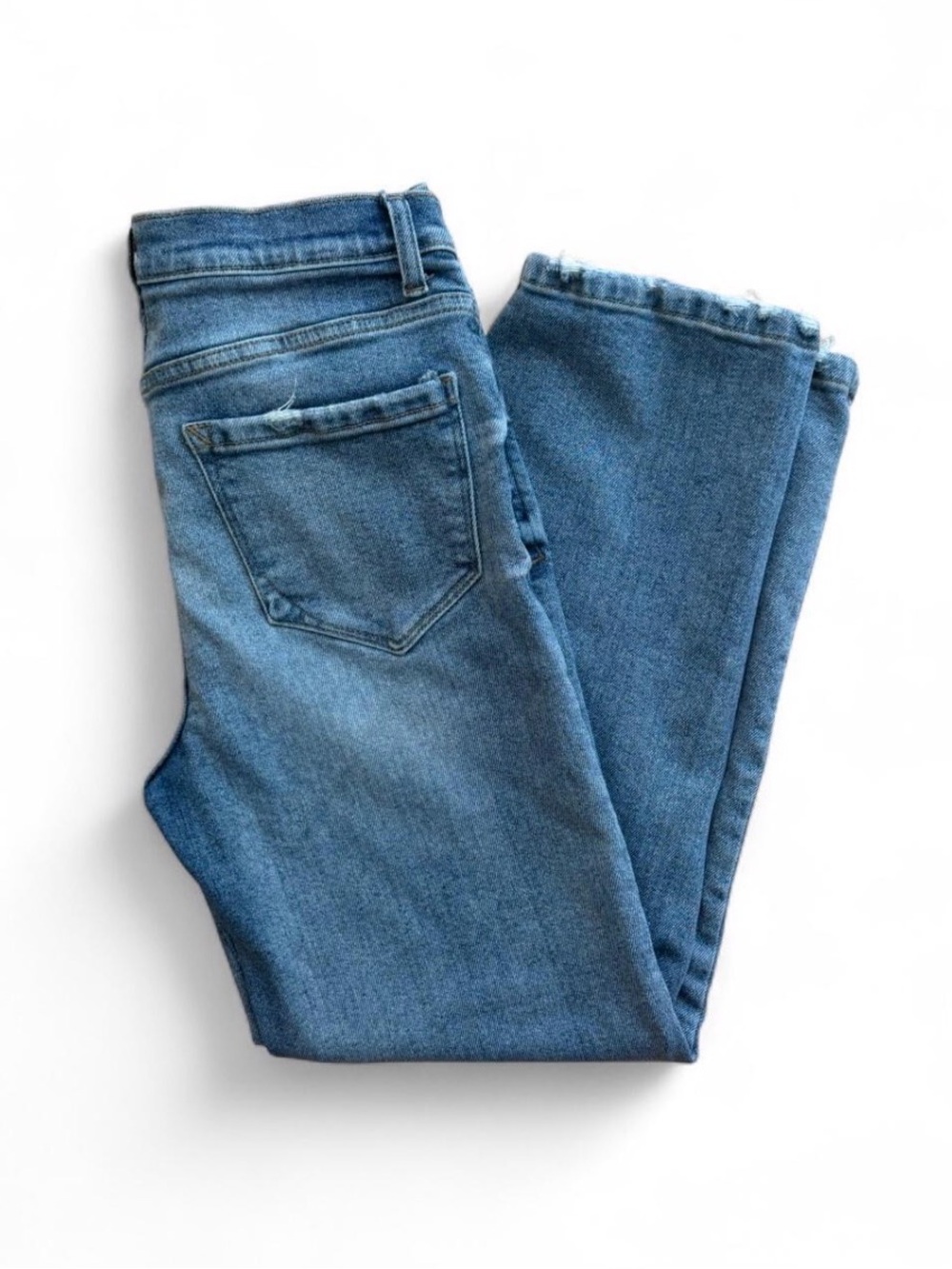 Kensie Women’s Blue Denim  High Waited Straigh Jeans - size 6